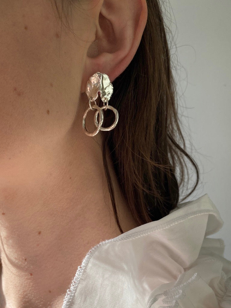 Ora-c - Ginette earrings // silver
