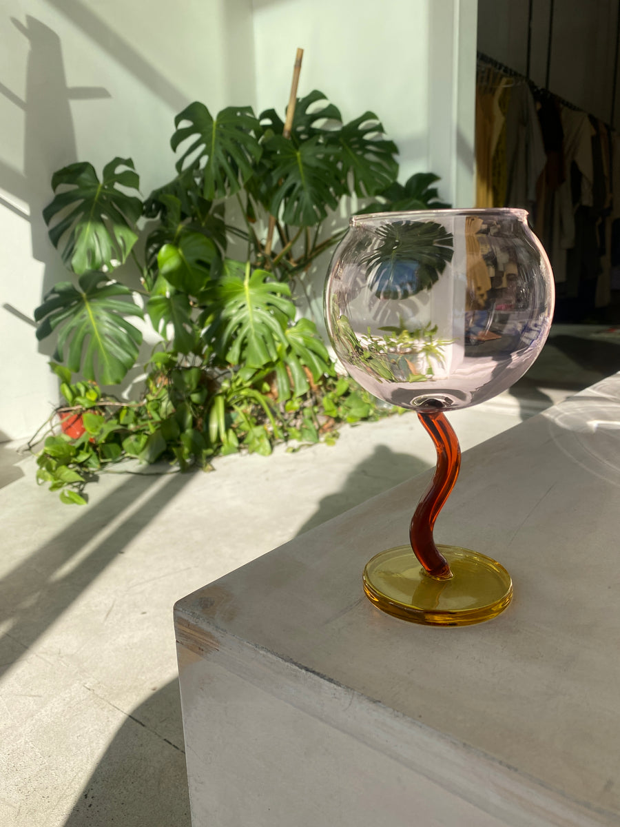 Bubble wine glass