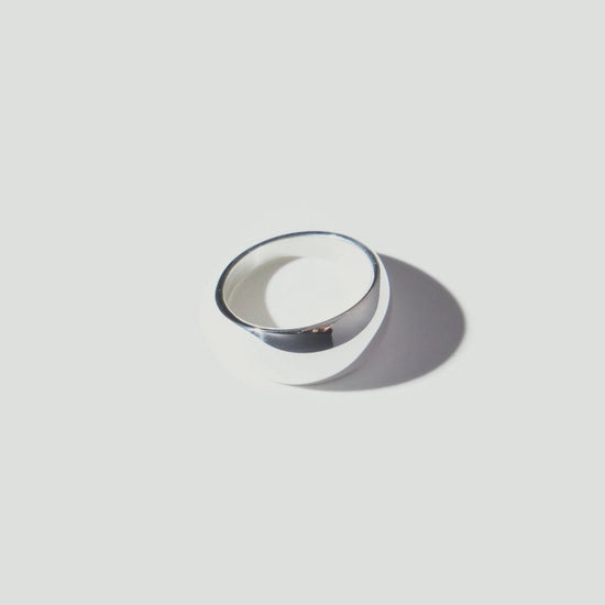 Maslo Sterling Silver Domed Ring